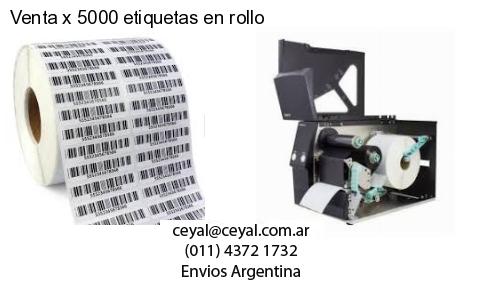 Venta x 5000 etiquetas en rollo