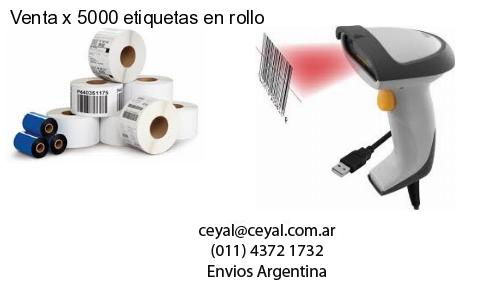 Venta x 5000 etiquetas en rollo