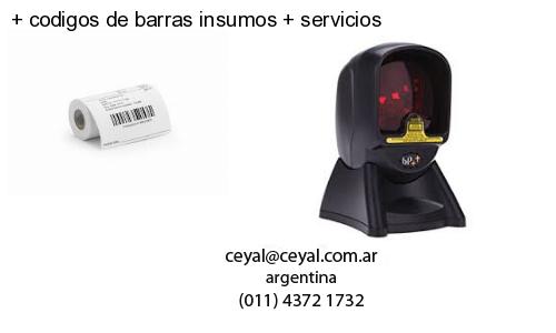 codigos de barras insumos servicios