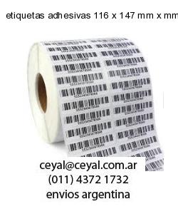 etiquetas adhesivas 116 x 147 mm x mm