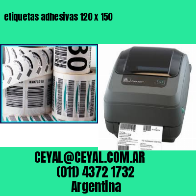 etiquetas adhesivas 120 x 150