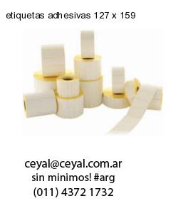 etiquetas adhesivas 127 x 159