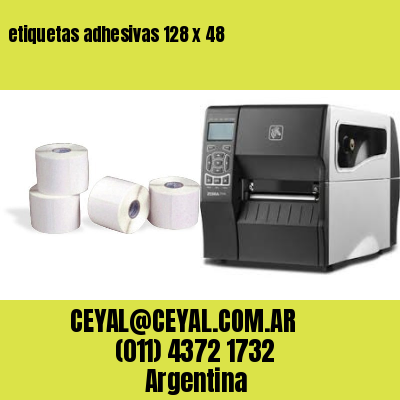 etiquetas adhesivas 128 x 48