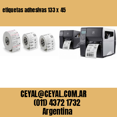 etiquetas adhesivas 133 x 45