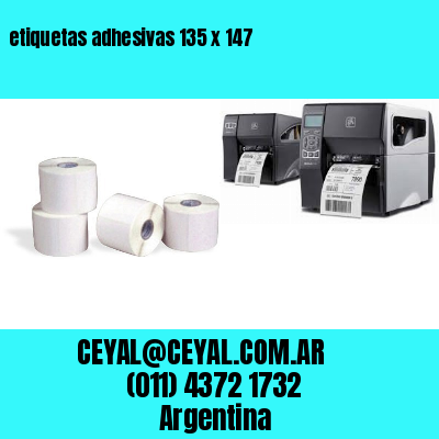 etiquetas adhesivas 135 x 147