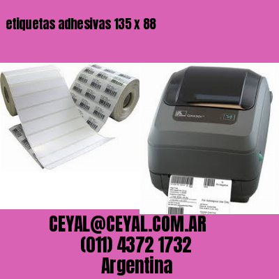 etiquetas adhesivas 135 x 88