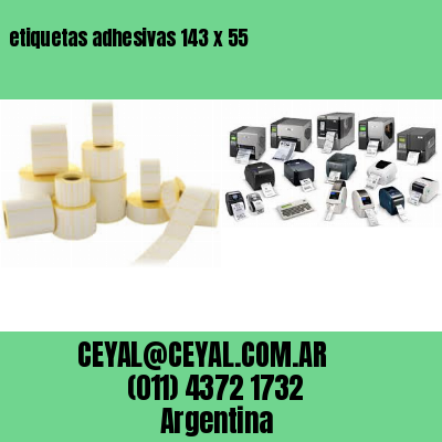 etiquetas adhesivas 143 x 55