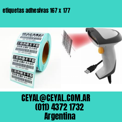 etiquetas adhesivas 167 x 177