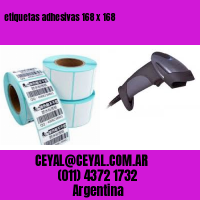 etiquetas adhesivas 168 x 168