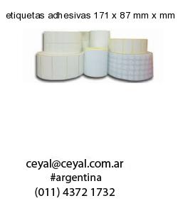 etiquetas adhesivas 171 x 87 mm x mm