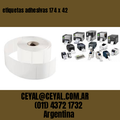 etiquetas adhesivas 174 x 42