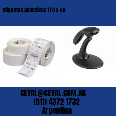 etiquetas adhesivas 174 x 46