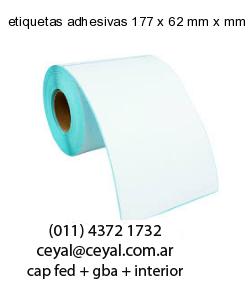 etiquetas adhesivas 177 x 62 mm x mm