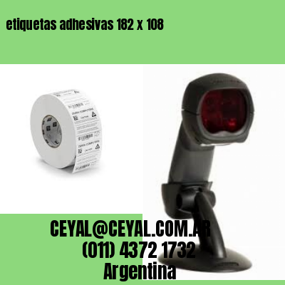 etiquetas adhesivas 182 x 108