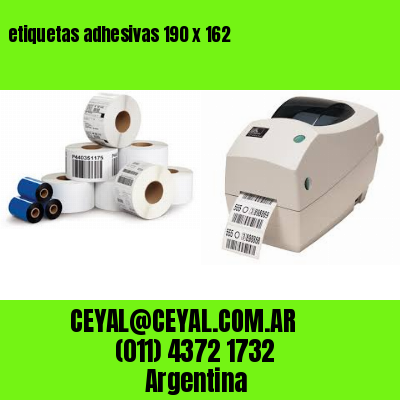 etiquetas adhesivas 190 x 162