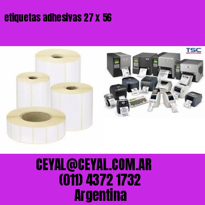 etiquetas adhesivas 27 x 56