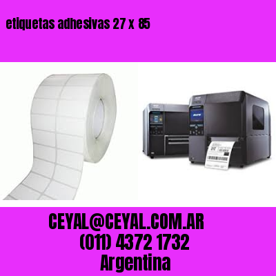 etiquetas adhesivas 27 x 85