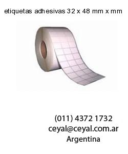 etiquetas adhesivas 32 x 48 mm x mm
