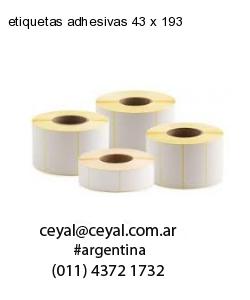 etiquetas adhesivas 43 x 193
