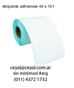 etiquetas adhesivas 49 x 101