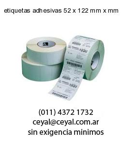 etiquetas adhesivas 52 x 122 mm x mm