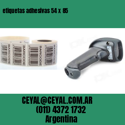 etiquetas adhesivas 54 x 85