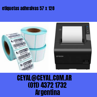 etiquetas adhesivas 57 x 128