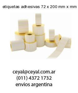 etiquetas adhesivas 72 x 200 mm x mm