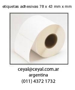 etiquetas adhesivas 78 x 43 mm x mm