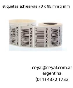 etiquetas adhesivas 78 x 95 mm x mm