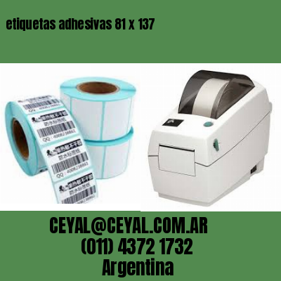 etiquetas adhesivas 81 x 137