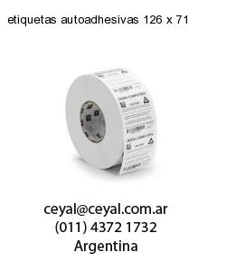 etiquetas autoadhesivas 126 x 71