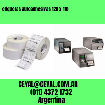 etiquetas autoadhesivas 128 x 110