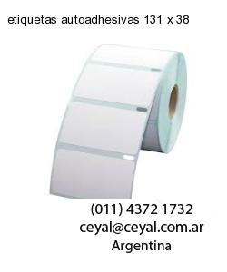 etiquetas autoadhesivas 131 x 38