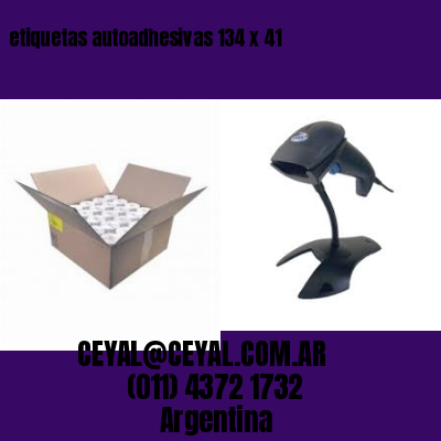 etiquetas autoadhesivas 134 x 41