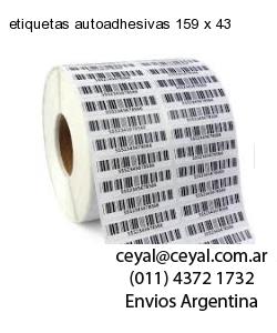 etiquetas autoadhesivas 159 x 43