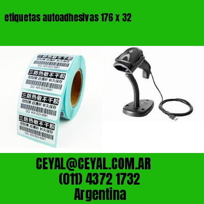 etiquetas autoadhesivas 176 x 32