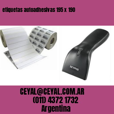 etiquetas autoadhesivas 195 x 190