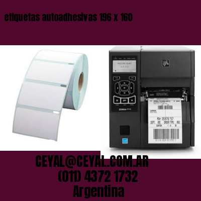 etiquetas autoadhesivas 196 x 160