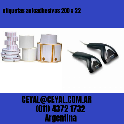 etiquetas autoadhesivas 200 x 22
