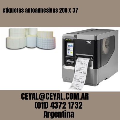 etiquetas autoadhesivas 200 x 37