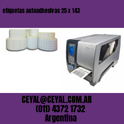 etiquetas autoadhesivas 25 x 143