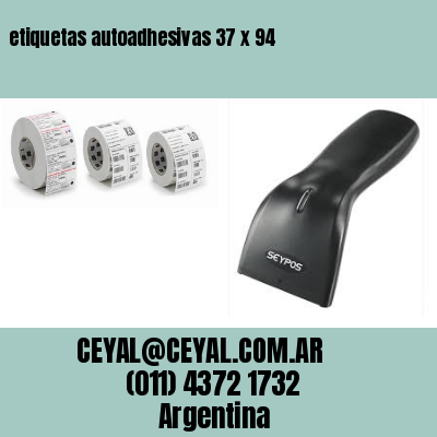 etiquetas autoadhesivas 37 x 94