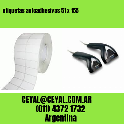 etiquetas autoadhesivas 51 x 155