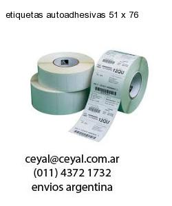etiquetas autoadhesivas 51 x 76