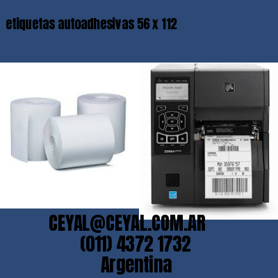 etiquetas autoadhesivas 56 x 112