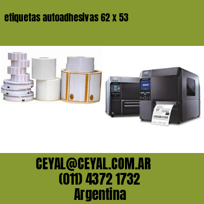 etiquetas autoadhesivas 62 x 53