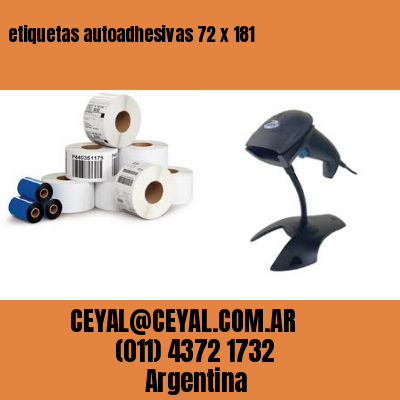 etiquetas autoadhesivas 72 x 181