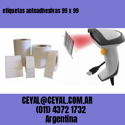 etiquetas autoadhesivas 99 x 99