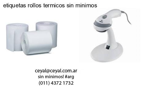 etiquetas rollos termicos sin minimos